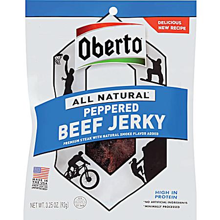 2.5 oz All-Natural Peppered Beef Jerky