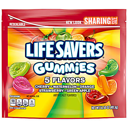 14.5 oz Five Flavors Gummies Candy