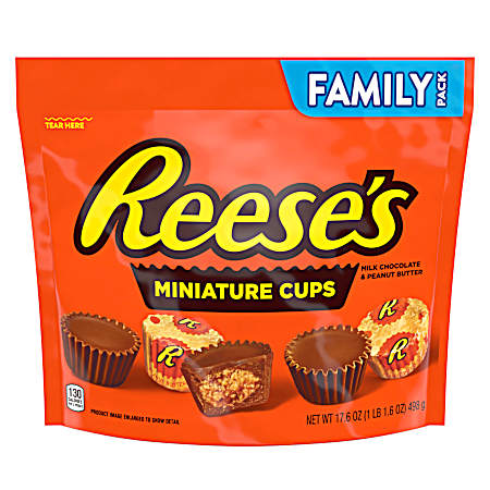 17.6 oz Milk Chocolate Miniature Peanut Butter Cups