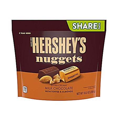 Nuggets 10.2 oz Milk Chocolate w/ Toffee & Almonds Miniatures Chocolate Candy