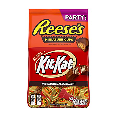 Kit Kat & Reese's Miniatures Assortment Milk Chocolate Candy