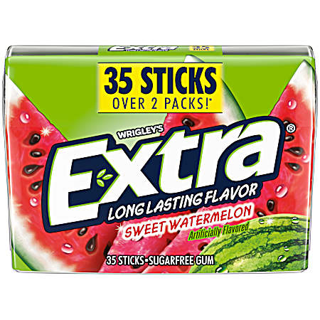 Extra Sweet Watermelon Sugar Free Gum - 35 Ct