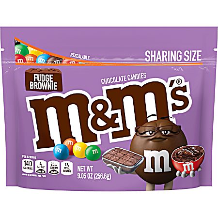 9.05 oz Sharing Size Fudge Brownie Milk Chocolate Candies