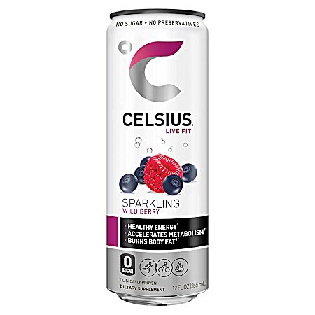 12 oz Sparkling Wild Berry Energy Drink
