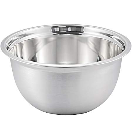 5 qt Brushed Silver All Purpose Stainless Steel Mixing Bowl