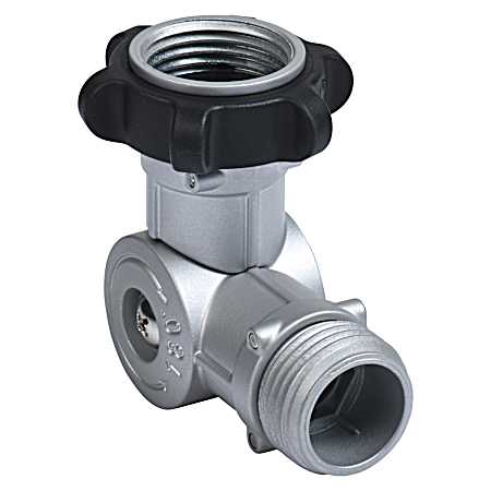 Silver Metal Swivel Hose Connector