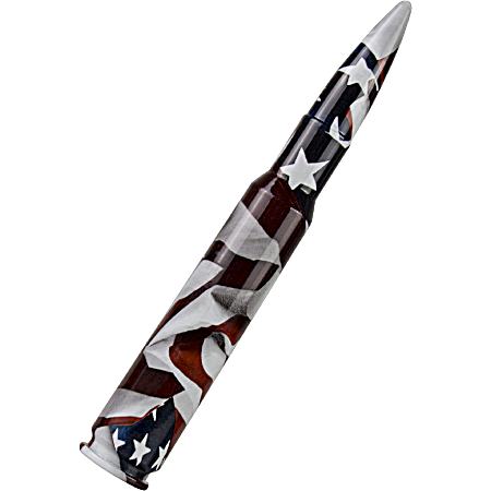 5.5 In. Billet Aluminum U.S. Flag Wrap .50 Caliber Replica Antenna Mast