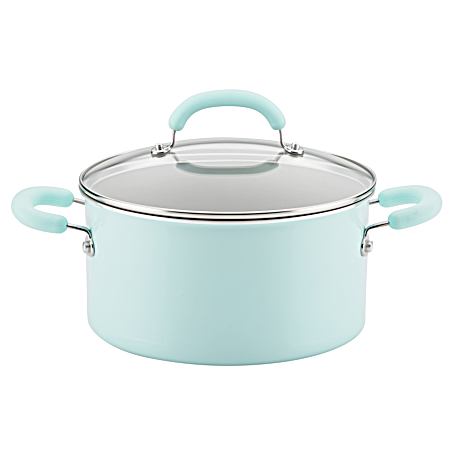 6 qt Light Blue Shimmer Nonstick Stockpot w/ Lid