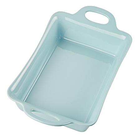 9 x 13 Light Blue Shimmer Oblong Baking Dish