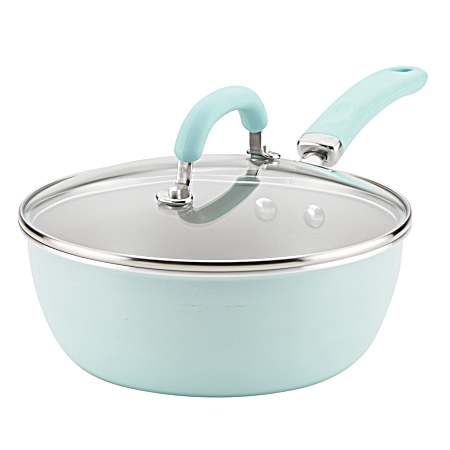 3 qt Light Blue Shimmer Covered Everything Pan