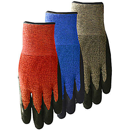 Men's Assorted Spandex Textured Rubber Gloves