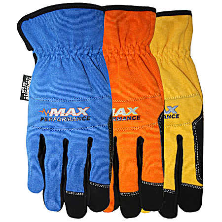 Men's Assorted Max Performance Thinsulate Synthetic Palm Gloves