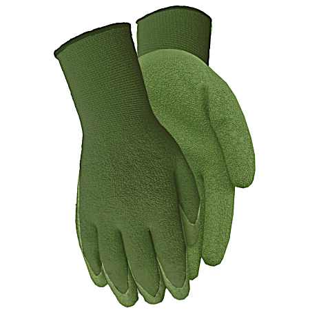 Women's Green Bamboo Gripper Gloves