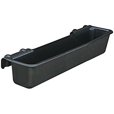 52 qt Black Hook-Over Feed Trough