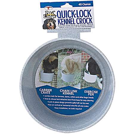 40 oz Quick-Lock Kennel Crock