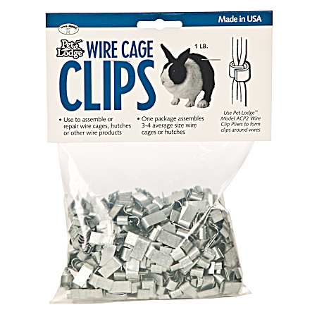 1 lb. Wire Cage Clips for Hutches & Habitats