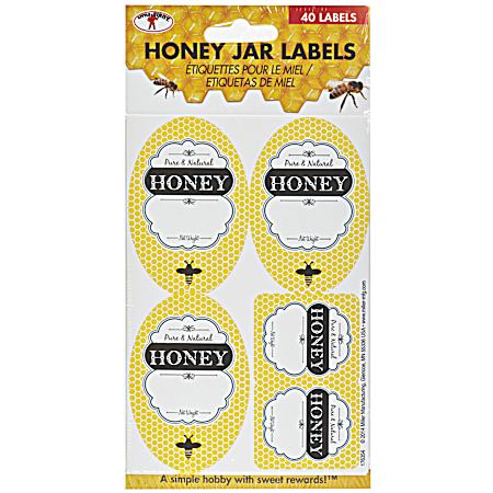 Honey Jar Labels - 40 Pk.