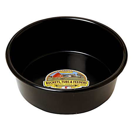 5 qt Black Plastic Utility Pan
