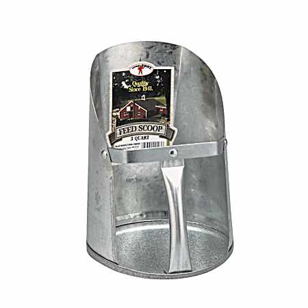 3 qt Galvanized Feed Scoop