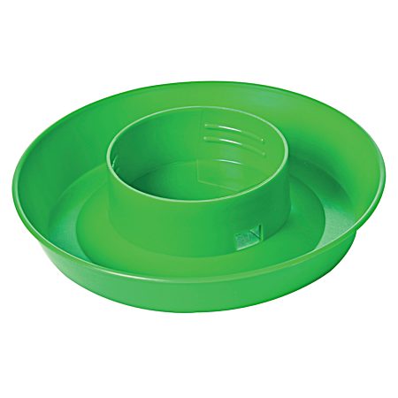 1 qt Lime Green Screw-On Poultry Waterer Base