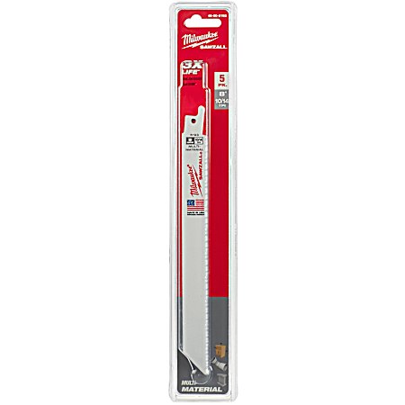 8 In. Sawzall 10/14 TPI General Blades - 5 Pk.