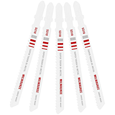 4-in Jig Saw 10 TPI T-Shank Bi-Metal Blades - 5 Pk