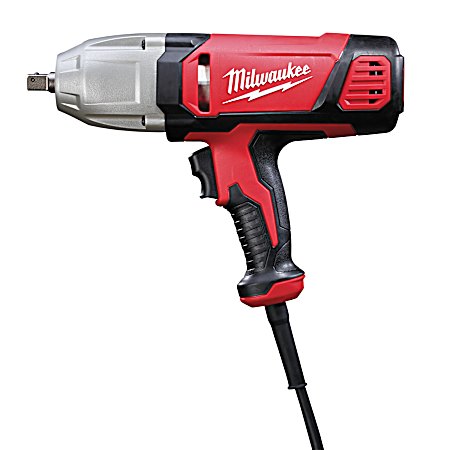 1/2 in Corded Impact Wrench w/ Rocker Switch & Detent Pin Socket Retention