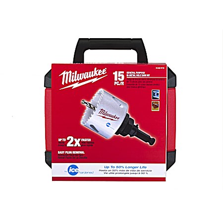 15 - Pc. General Purpose Hole Dozer Hole Saw Kit