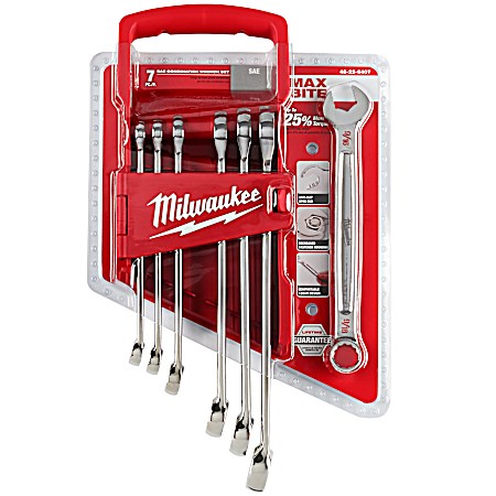 SAE Combination Wrench Set - 7 Pc