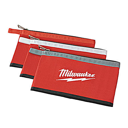 Zipper Pouches - 3 Pk