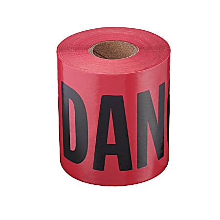 200 ft. Red Barricade Tape - Danger/Peligro