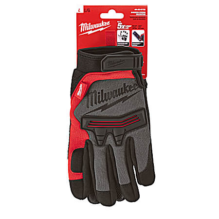 Demolition Red & Black Gloves