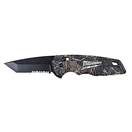 Fastback Camo Spring-Assisted Folding Knife