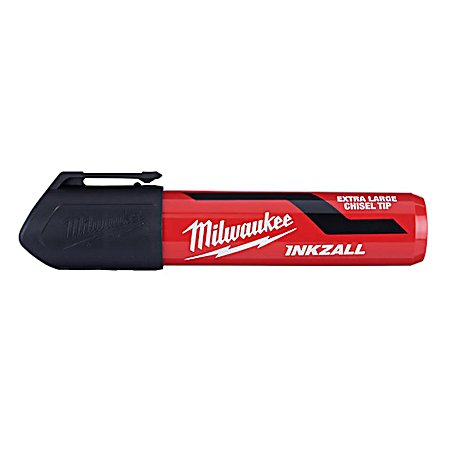 INKZALL Extra-Large Chisel-Tip Black Marker