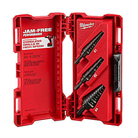 Step Drill Bit Set - 3 Pc