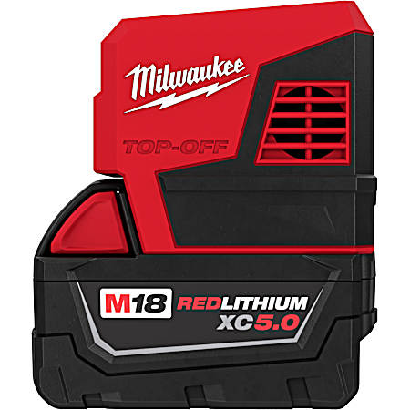 M18 TOP-OFF 175W Power Supply Inverter & M18 REDLITHIUM XC5.0 Battery Pack
