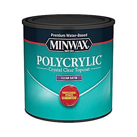 1/2 Pt Water-Based Polycrylic Protective Finish