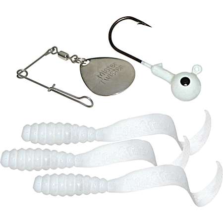 Teenie Grub Spin Combo - White