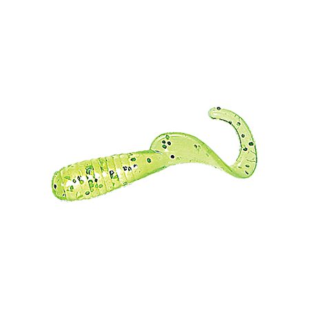 Chartreuse Flake Lil Bit Curly Tail Grub