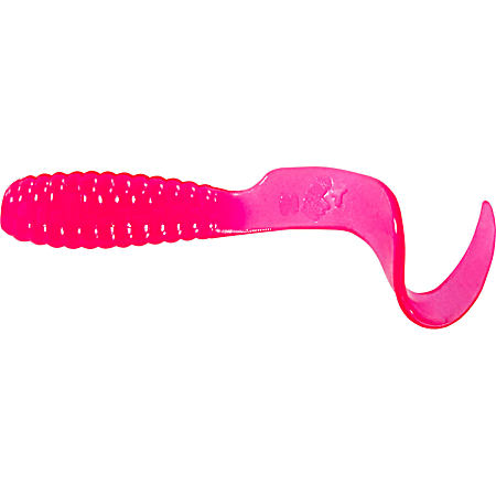 Curly Tail Teenie Grub - Pink
