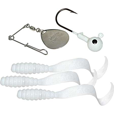 Teenie Grub Spin Combo - White