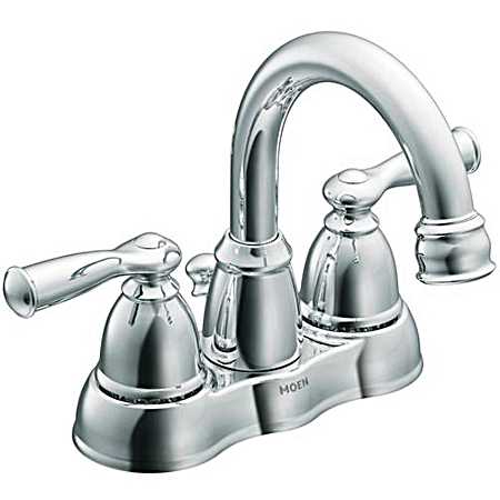 Banbury Chrome Two-Handle High Arc Bathroom Faucet