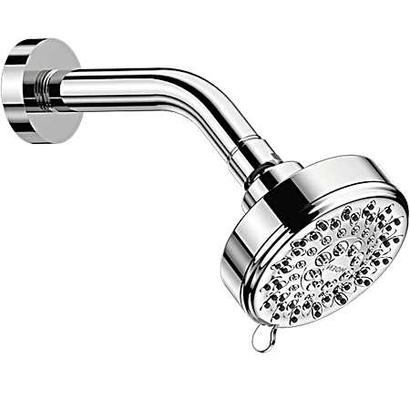 Ignite 3.75 in Chrome 5-Function Wall Mount Combination Spray Shower Head