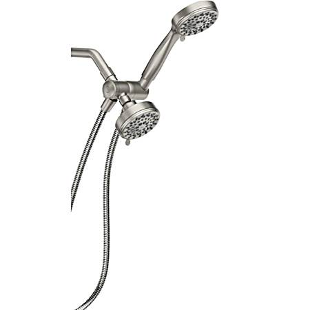 Ignite 3.75 in Spot Resist Brushed Nickel Five-Function Standard Spray Head w/ Handshower