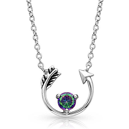 Northern Lights Lucky Arrow Necklace