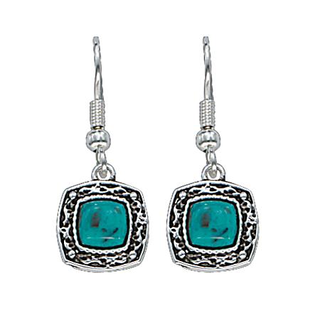 Blue Earth Turquoise Drop Earrings