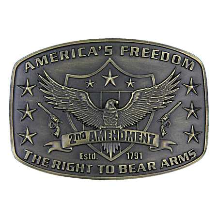 2nd Amendment Heritage Attitude Buckle