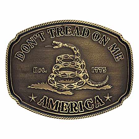 American Gadsden Don't Tread on Me Heritage Attitude Buckle