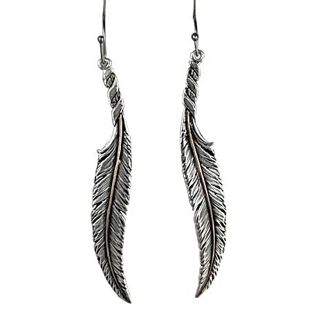 Wind Dancer Wrapped Feather Earrings