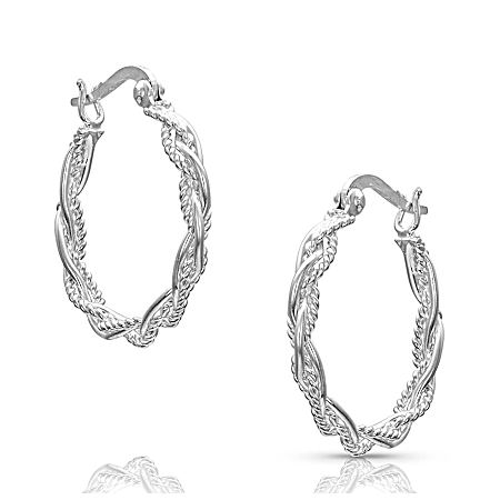 Braided Rope Hoop Earrings